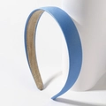 Schicker blauer Satin-Haarreif mit rutschfestem Futter für Damen, Haarschmuck - Einfaches Blau