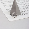 Clip de oreja minimalista de plata S925 con textura irregular y grabado de pureza - Tono Platino (Estilo B)