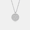 Minimalistische S925 zilveren ketting met glanzende ronde letter X hanger met zirkoon - 925 zilver / Platina (Letter X)