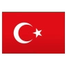 Türkei-Flaggen-Design für 9mm DIY Modul-Armband-Element mit weißem Halbmond und Stern - Türkei (1192)