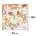 Adesivo murale 30x30cm con motivo terrazzo colorato per decorazione creativa della casa - Stile Frammenti Irregolari Multicolore (KM260) / Stile Taglia Grande