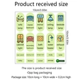 Luminous self-adhesive switch label stickers set for home lighting and appliances - 10*10cm Style