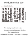 Creative English slogan staircase wall stickers with minimalist family quotes in black - 30x40cm