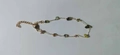 Golden chain bracelet with irregular colorful natural stone beads and lobster clasp - Multicolor Bracelet