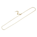 Adjustable 925 sterling silver gold plated cable chain necklace with spring clasp - 1.0 Adjustable Cross Chain Only / 925 Silver
