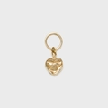 Vintage style S925 silver 14K gold plated heart pendant featuring a Fede hands motif - Heart Handshake Style (Pendant Only Without Chain)