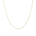 Verstellbare S925 Sterling Silber Halskette vergoldet für Perlen und Anhänger - 1.0mm / Gold