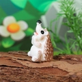 Miniatur-Igel-Figur aus Harz für Terrarien-Dekoration und Mikro-Landschaftsgärtnerei - Singend Mit Erhobenem Kopf Stil (Stil C)