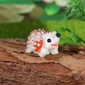 Figurine hérisson en résine avec champignon rouge pour décor de micro-paysage - Style F