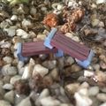 Mini panchina da giardino in resina con trama in legno per decorazione micro paesaggi - Sgabello in Pietra