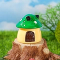 Miniature green mushroom house figurine for Mediterranean style moss micro landscapes - 2cm / Green