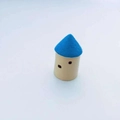 Miniature resin castle house ornament with blue roof for DIY moss micro landscape decor - Castle (4662588041713) / 4.5CM