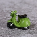 Miniature vintage retro green scooter figurine for micro landscape home decoration - Green / 3.5cm