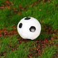 Mini balón de fútbol decorativo en blanco y negro para paisajes en miniatura DIY - Fútbol americano