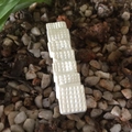 Statuina in miniatura di scale bianche in resina per decorazione giardino micro paesaggio - Ponte in Pietra Dritto Bianco Sporco