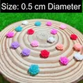 Kleurrijke hars rozen van 0,5 cm voor doe-het-zelf handwerk en micro landschapsdecor - Klein (0.5cm Diameter) / 8 Gemengde Kleuren
