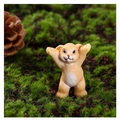 Miniatur-Hasenfigur aus Harz in Hellgelb für die DIY-Mikrolandschaft-Gartendekoration - Stehender Hase