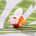 DIY Garten Miniatur Bienenfigur aus rotem Harz für die Mikro-Landschaftsdekoration - Cartoon Schmetterling Biene Stil