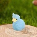 Miniature sky blue alpaca resin figurine for DIY terrarium and succulent decoration - Blue