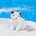 Miniatur-Eisbär-Figur aus Harz für Sukkulenten-Landschaften und kreative Deko - Mittel