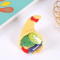 Statuina miniatura in resina a forma di cornuocopia con verdure realistiche e fiocco - Senza Calamita / Stile 1 - Senza Magnete