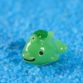 Figurine miniature dauphin vert clair et tortue pour décoration de micro paysage - Baleine Vert Clair avec Tortue (Style A)