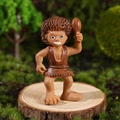 Statuina in miniatura di uomo primitivo in resina con osso per micro paesaggi - Uomo Selvaggio con Osso (2 Hao Ye Ren)