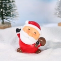 Figura miniatura de Papá Noel en resina con saco de regalos para decorado de Navidad - Papá Noel con Saco (Nº 10)
