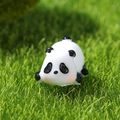 Miniature resin panda figurine in lying posture for succulent garden and DIY decor - No. 4 (Lying Down)