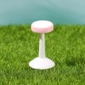 Mini taburete rosa y blanco para micropaisajes DIY y decoración de dibujos animados - Estilo de Taburete Disco Rosa (Estilo 10)