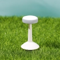 Miniature white and grey round stool model for DIY micro landscape garden decoration - Size 11