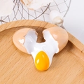 DIY craft resin charm featuring a realistic cracked egg design for phone case decor - Standing Cracked Egg (No Magnet)