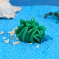 Miniature deep green coral resin ornament for aquarium fish tank DIY landscaping - Dark Green Wave Coral (No. 9)