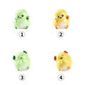 Set of four cute resin dragon figurines for miniature landscape garden decoration - Model A And B And C And D / Colorful