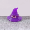 Miniatura cappello da strega viola con fibbia nera per decorazione di Halloween - N.2 Cappello Viola