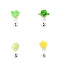 Modelos de verduras en miniatura de resina para casa de muñecas en cuatro colores - Juego de Estilos Surtidos