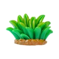Pianta acquatica artificiale in resina verde vibrante con base marrone effetto pietra - Pianta Acquatica Grande
