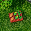 Miniature dollhouse vegetable garden patch with corn and carrots for farm scenery decor - Cornfield