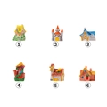 Collection de six maisons miniatures en résine pour jardin féerique aux styles variés - Collection Complète de Tous les Styles