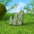 Miniature vintage rock mountain resin ornament for aquarium and garden landscape - Wavy Peak Mountain Style (Style D)