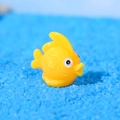Miniature de poisson tropical jaune en résine pour aquarium et décor de paysage - Style D