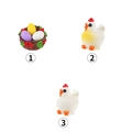 Miniatur-Küken und Vogelnest aus Harz für Sukkulenten-Mikrolandschaft-Dekoration - Simulations-Ornament-Set (Küken Und Nest Set)