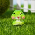 Miniature green cartoon resin snake figurine for micro landscape garden decoration - Green Snake