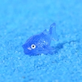 Miniature blue transparent tropical fish resin figurine for DIY micro landscape - Style K