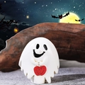 Geisterfigur mit rotem Herz für Halloween-Mikrolandschaft Tischdekoration - Herzgeist (Stil A)