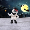 Mini figurine pirate squelette en résine avec cache-œil pour décor d'Halloween - Style A
