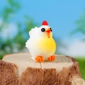 Miniatur Harz Küken Figur in Weiß und Gelb für Sukkulenten Mikro Landschaft DIY Dekoration - Weiß-Gelbes Küken
