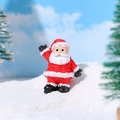 Miniatur Weihnachtsmann Harzfigur winkend für Weihnachts-Mikrolandschaft Deko - Weihnachtsmann