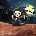 3D Grim Reaper figurine with scythe for Halloween desktop decor and DIY miniature scenes - Grim Reaper with Scythe Style (Style E)