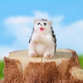 Miniature resin hedgehog figurine for garden landscape decoration with cute facial detail - Hedgehog